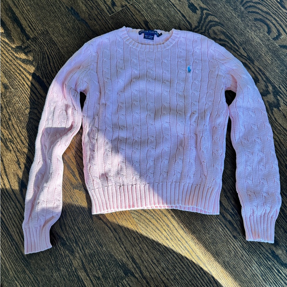 Ralph Lauren Women's Cable Knit Sweaters - Red, Pink, Purple, Teal, White - Picture 12 of 16